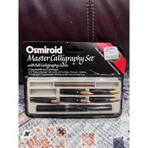 Osmiroid‎ Master Calligraphy Multiple Nibs Vintage 22KT Gold Plated Easy Change